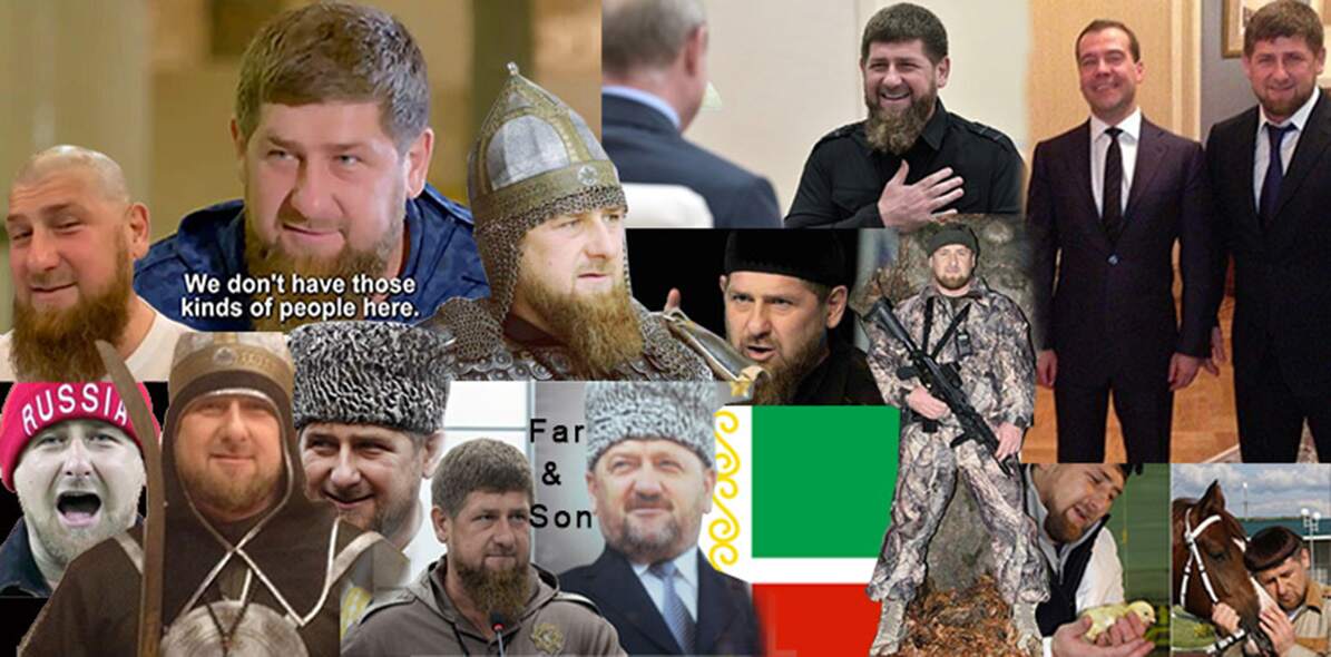 Käck kille – eller? Ja, i vart fall försöker Ramzan skapa en image i ett spann från seriös militär och politiker över folkfader till mjuk killen som kramar och är snäll mot djur och barn.