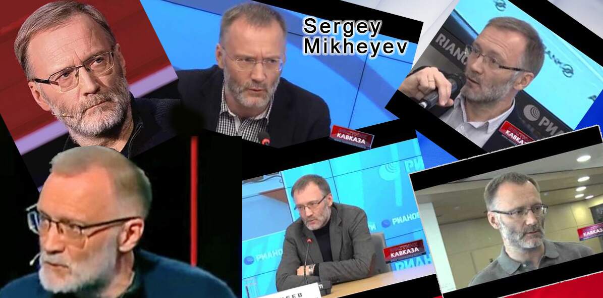 Sergey Mikheyevs är den känslosamme, smått hysteriske misogyn och något rabiate statsvetare med superradikala idéer, vilka han fritt tillåts hävda och sprida med en synnerligen giftig retorik mot väst.