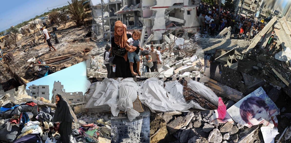 Israels vedergällning kan näppeligen kallas proportionell, lagom eller ens korrekt och bedrivs med urskillningslöst naket militärt våld. Palestinierna har ingenting att sätta emot, ingenting att skydda sina liv med.