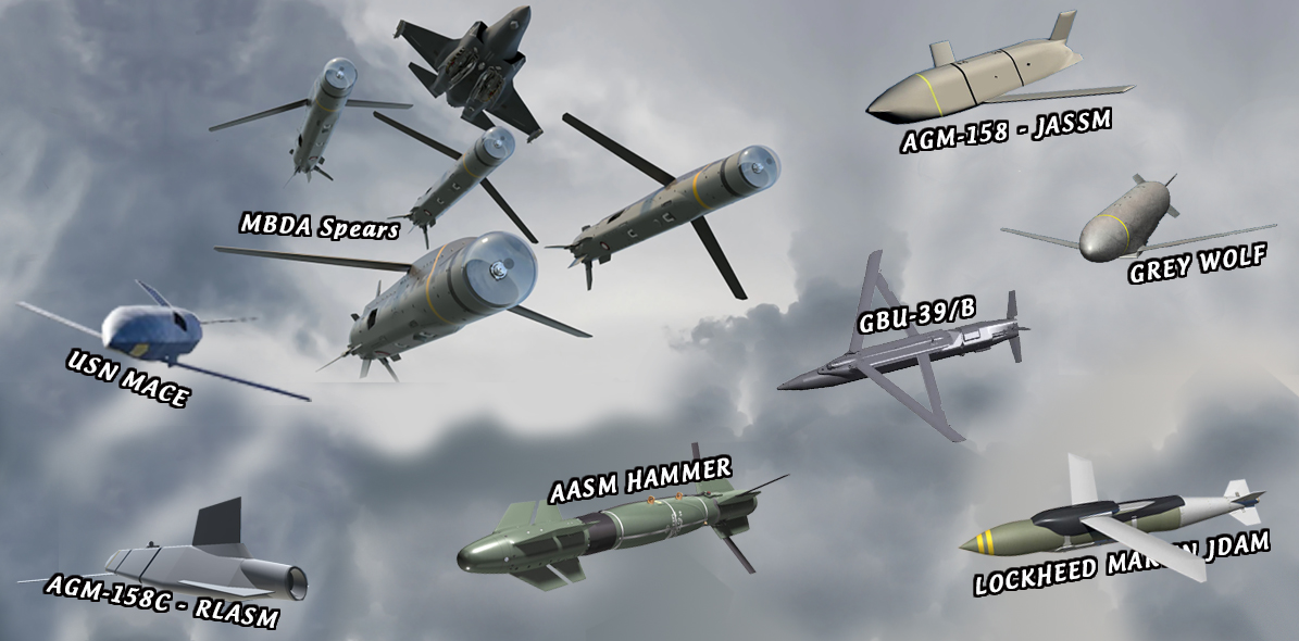 Med F-16-planen följer möjligheten att kunna använda många fler typer av missiler och robotar, varav ett antal syns på bilden här. Det kommer avsevärt att öka Ukrainas kapacitet och slagstyrka.