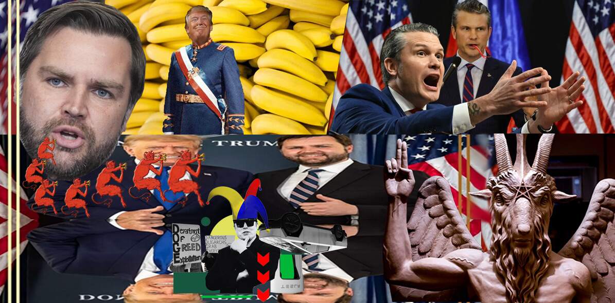 Diplomatiskt talat har USA förvandlats till en bananrepublik, vilken roddas av ett gäng okunniga, trångsynta småborgare och oerfarna ja-sägare, i en maktstruktur inte olikt nepotismen i Nazitysklands ledarskikt.